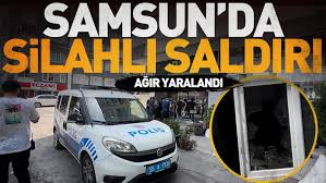 Samsun’da tabanca ile vurulan kişi ağır yaralandı