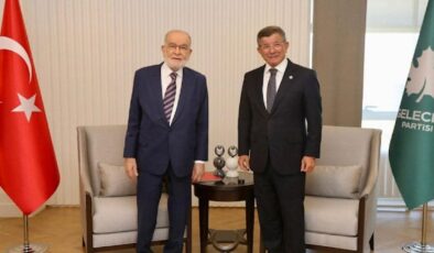 Karamollaoğlu ve Davutoğlu’ndan seçim görüşmesi