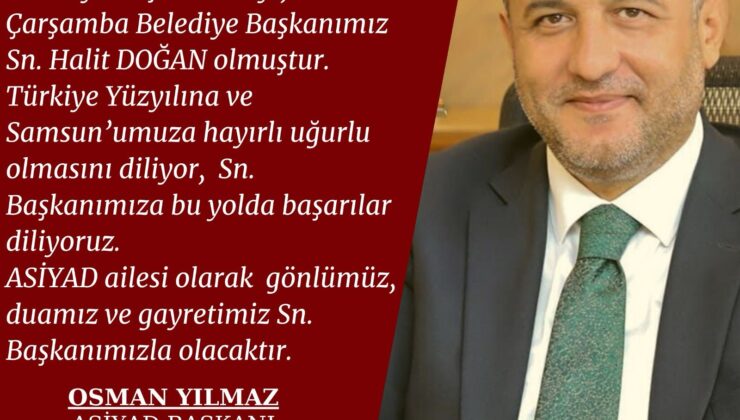 Asfed Genel Başkanı Osman Yılmaz’dan SBB Başkan Adayı Halit Doğan’a ‘Hayırlı olsun’ mesajı: Sosyal medyada gündem oldu