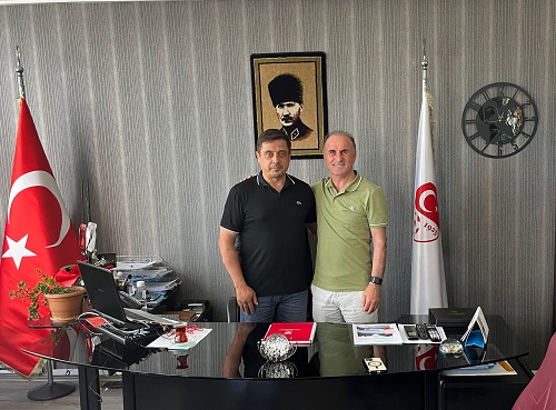 SAMSUN TFF BÖLGE MÜDÜRÜ HALUK TAN ‘a ŞENER AYDIN ZİYARETİ