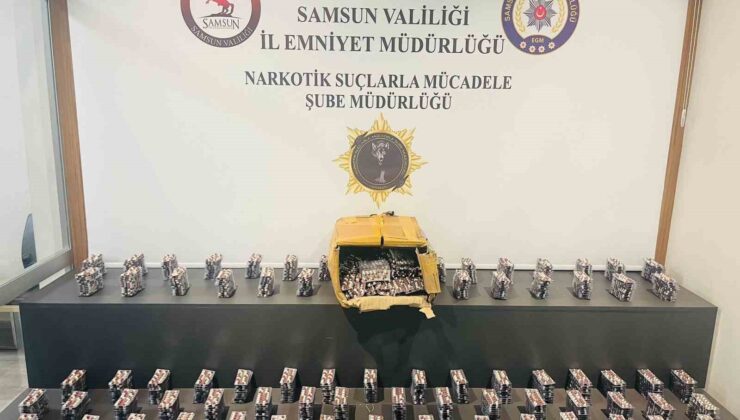 Samsun’da 15 bin 148 adet sentetik ecza ile yakalanan şahıs tutuklandı