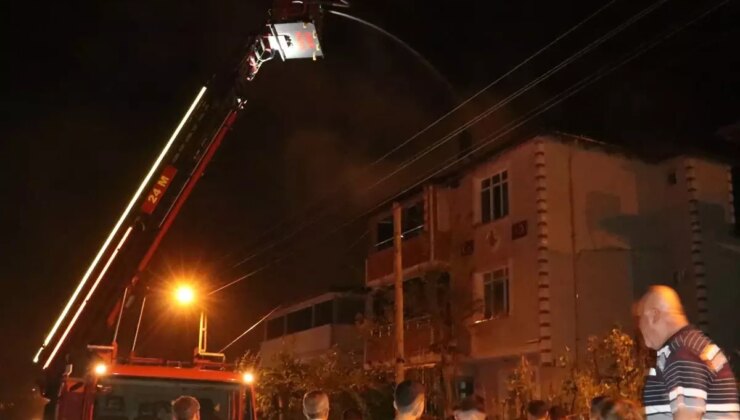 Samsun Havza’da bir binada çıkan yangın hasara neden oldu